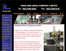 Tablet Screenshot of kingland.hk